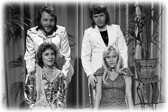 В апреле исполнилось 50 лет победе ABBA в конкурсе Евровидение